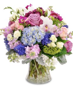 premium floral varieties, including Hydrangea, Roses, Spray Roses, Orchids, Lavender and more!